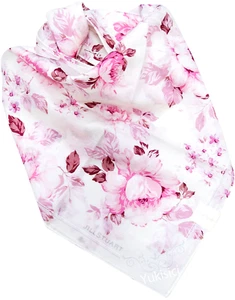 Jill Stuart Japan Large Scarf Floral Print +Gift Wrap-Silk & Cotton-Cream-59cm - Imagen 1 de 6