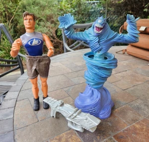 RARE FIGURE MAX STEEL ELEMENTOR TORNADO BATTLE WORKS W/GUN & MAX STEEL FIGURE - Picture 1 of 17
