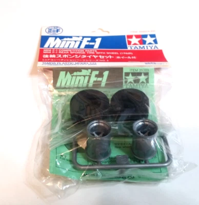 Tamiya Mini F1 Rear Sponge Tire With Wheel (1Pair) F1 Competition Parts No.3 NEW - Image 1 of 4
