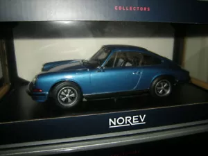 1:18 Norev Porsche 911 S 1973 azul/azul metálico en embalaje original - Imagen 1 de 1