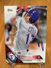 Texas Rangers SHIN SOO CHOO Signed Autographed 2016 Topps Baseball Card #309