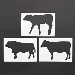 Plantilla animal toro vaca becerro granja Mylar hoja pintura pared arte artesanal 190 micras - Imagen 1 de 7