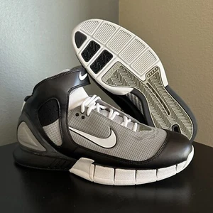 Scarpe Nike Air Zoom Huarache 2K5 KOBE grigie nere taglia 13 310850-012 Raiders RARE - Foto 1 di 11