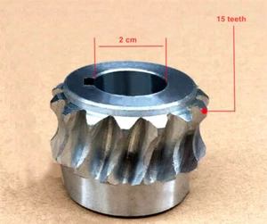 For Lijin QX/QH/QE/QW/QSJ-A/QSJ-B New Meat Cutting Machine Accessories Worm Gear - Picture 1 of 3