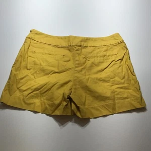 Banana Republic Shorts Womens Size 4 Yellow Side Zip High Rise Mid Thigh Casual - Picture 1 of 13