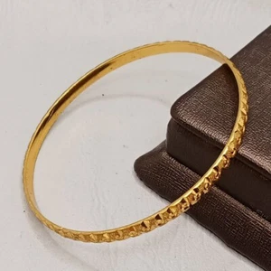 Antikes römisches Bronze Armband gold vergoldet verziert um 100-400 n. Chr. - Bild 1 von 4