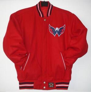 NHL Authentic Washington Capitals Wool Reversible Jacket Red JH Design