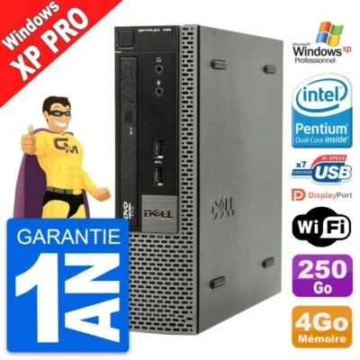 Mini PC Dell Optiplex 990 USFF Intel G630 RAM 4Go Disco 250Go Windows XP Pro - Imagen 1 de 4