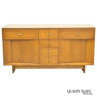 Raymond Loewy Mengel Mid Century Modern Sculpted Oak Buffet Sideboard Credenza - Image 1 of 4