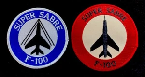 2 x USAF F-100 Super Sabre Patches Misty FAC HUN Vietnam War Century Series - Picture 1 of 8