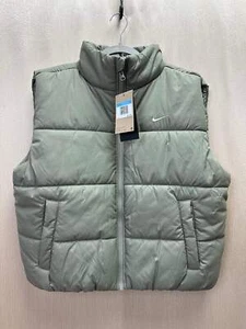 New NIKE SPORTSWEAR light army green Classic Puffer Therma-FIT Loose Vest - M - Picture 1 of 7