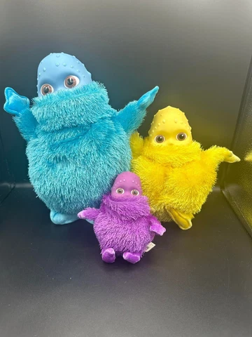 Set of 3 Boohbah 13" Silly Sounds Jumbah 11" Humbah & 6" Zumbah Dolls + PBS VHS Cover