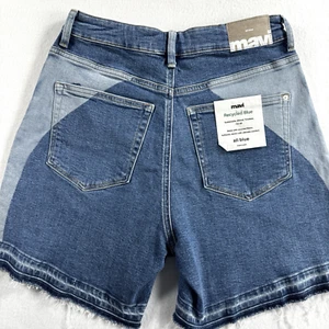 Mavi Jean Shorts MILLIE Women's 26 Two Tone Fray Hem High Waist Y2K 90s - Picture 1 of 9