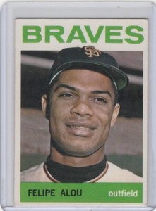 MR: 1964 Topps Baseball Card #65 Felipe Alou Milwaukee Braves - Ex-ExMt