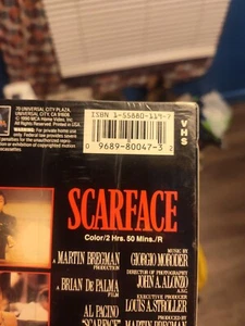 Vintage VHS Tapes - Scareface Vintage Movie 1983 - 2 Tape Double Combo Al Pacino - Picture 1 of 2