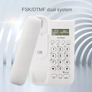 Corded Wired Phone Landline Telephone Home Office Desktop Caller ID Hands-fr Fit - Picture 1 of 24