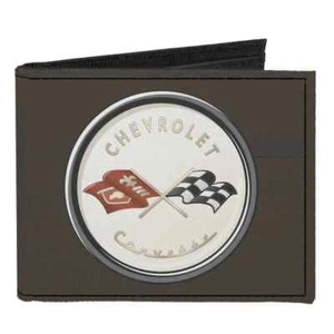 Canvas Wallet Chevrolet Chevy Corvette C1 CVB - Picture 1 of 3