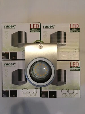 4 Stück Ranex 5000.466 LED Außenwandleuchte, GU10 3 Watt. - Bild 1 von 4