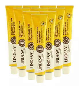 (45,90 EUR/l) 10 Tuben Lindesa Creme (50ml) Handcreme mit Bienenwachs - Bild 1 von 1