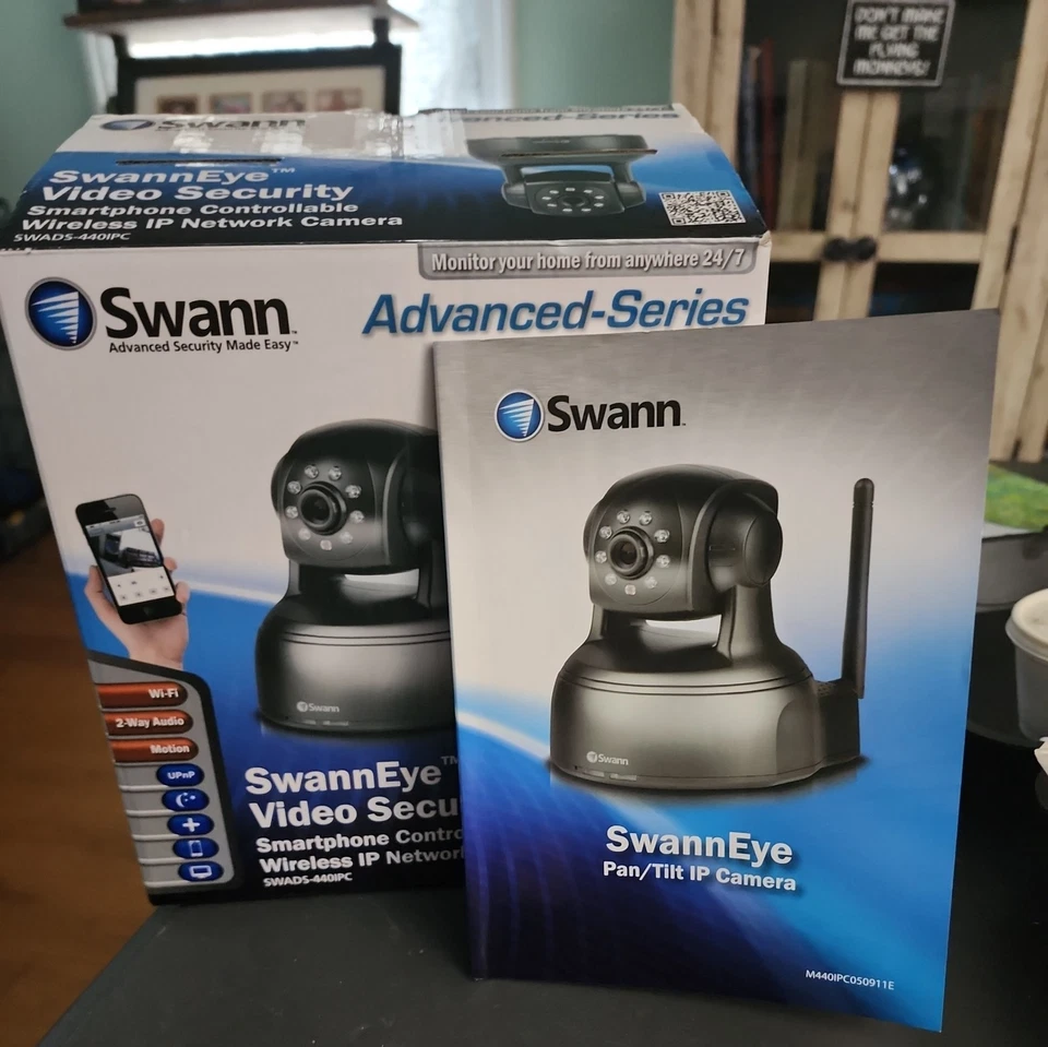 Swann Eye Video Security Wireless IP Network Camera Smartphone Control New W/Box - Image 1 of 1