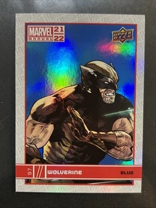 Carte BD annuelle Wolverine 2021-22 Upper Deck Marvel feuille bleue parallèle #97 - Photo 1/2