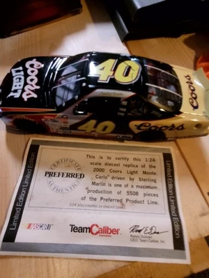 Sterling Marlin #40 2000 Coors Light Monte Carlo Team Calibre 1:24 Diecast Foto 1 de 4
