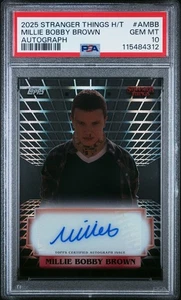 Autógrafo Topps Stranger Things High Tek 2025 Millie Bobby Brown ELEVEN PSA 10 - Imagen 1 de 2