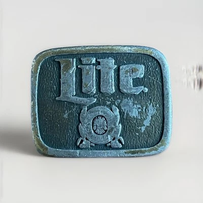 Miller High Life Beer Vintage Brass Belt Buckle.~~ROUGH CONDITION ~~ - Image 1 of 4