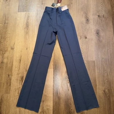 Vtg 70s Western Pants Circle S Kenny Rogers Flare Leg Rockabilly NEW Womens 6 - Image 1 of 4