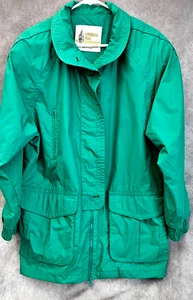 VTG Green London Fog Jacket Coat Zip Up MED - Picture 1 of 6