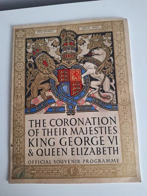 1937 King George VI & Queen Elizabeth Coronation Official Souvenir Programme - Image 1 of 3