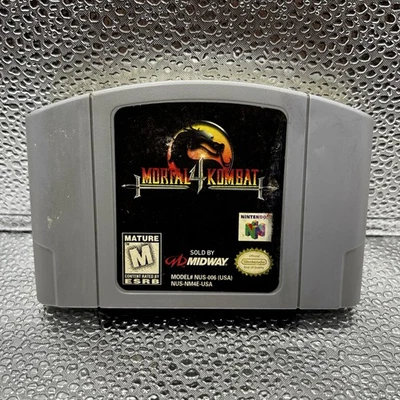 Mortal Kombat 4 Nintendo 64 N64 (1998) Cartridge Only, TESTED & WORKING! - Image 1 of 3