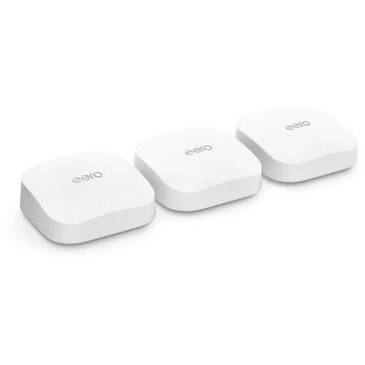 eero Pro 6E Tri-Band AXE5400 Wi-Fi 6E Router Mesh System - White (3-Pack) - VG - Image 1 of 3