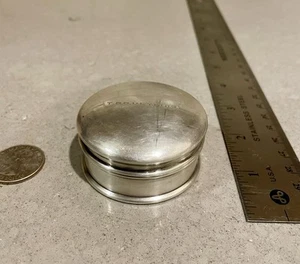 Antique Silver Plated Pill Box. T.S.S. Ulysses - Picture 1 of 6