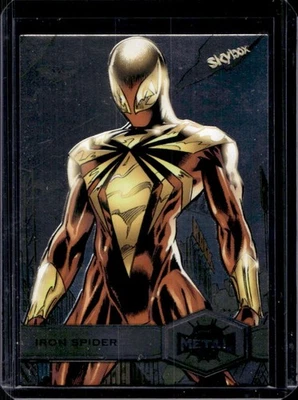 2021 Skybox Metal Universe Marvel Spider Man Iron #137 - Image 1 of 2