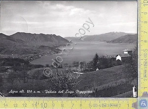 Agra - Blick auf den Lago Maggiore - Blick auf den See - 1954 - Postkarte - Postkarte - Bild 1 von 1