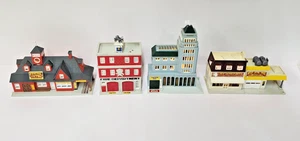 Vintage 80s Galoob Micro Machines City Scenes 4 Building Lot with Working Lights - Picture 1 of 10