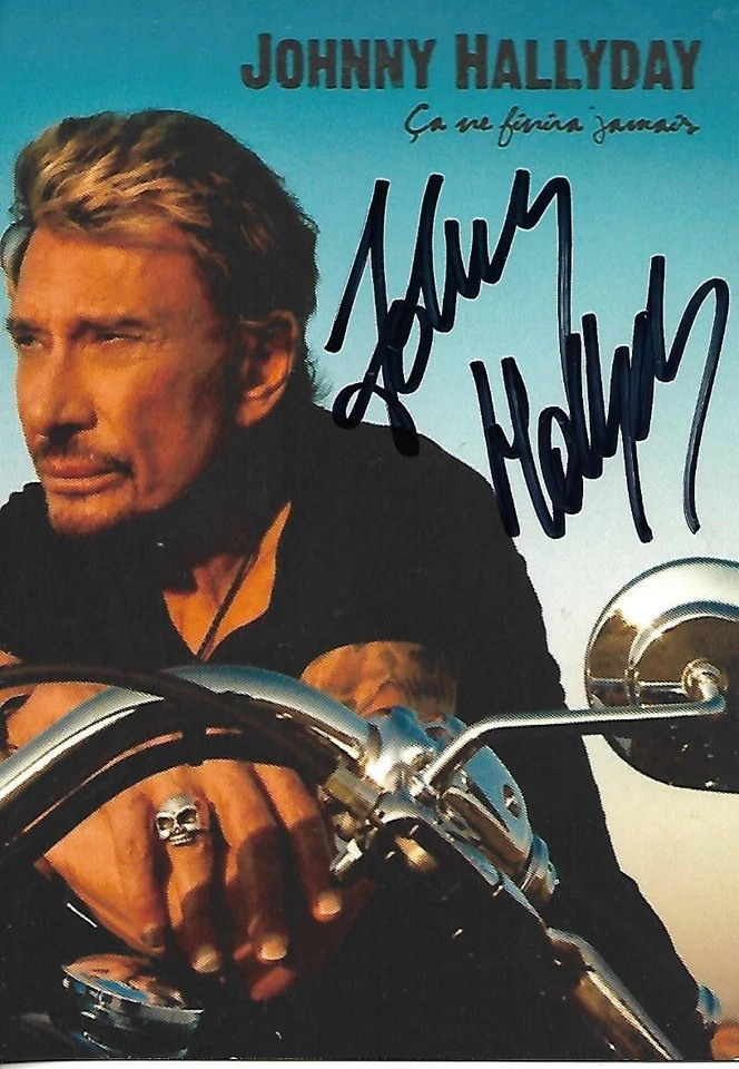 Autographe De Johnny Hallyday    (Format photo : 10x15 cm) - Photo 1/1