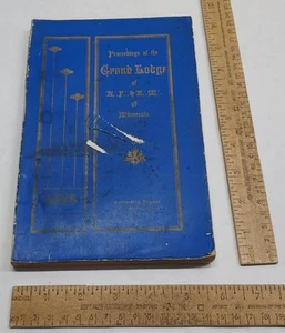 1898 - PROCEEDINGS Of The GRAND LODGE of MINNESOTA - A. F. & A. M. - DAMAGED - Picture 1 of 12