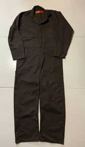 Vintage Red Kap Workwear Twill Industrial L/S Uniform Coveralls Jumpsuit Sz. 42R - Picture 1 of 7