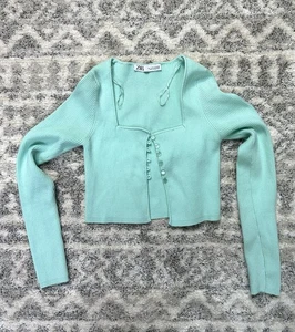 Chaqueta corta tejida ZARA 2298/017 pequeña - Imagen 1 de 10
