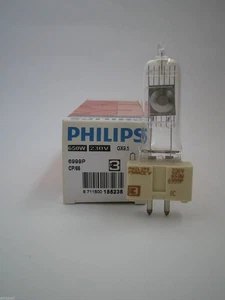 LAMPADA ALOGENA 6999P PHILIPS 650W 230V GX9,5 CP/65 SPECCHIATA LUCI FOTO TEATRO - Imagen 1 de 1
