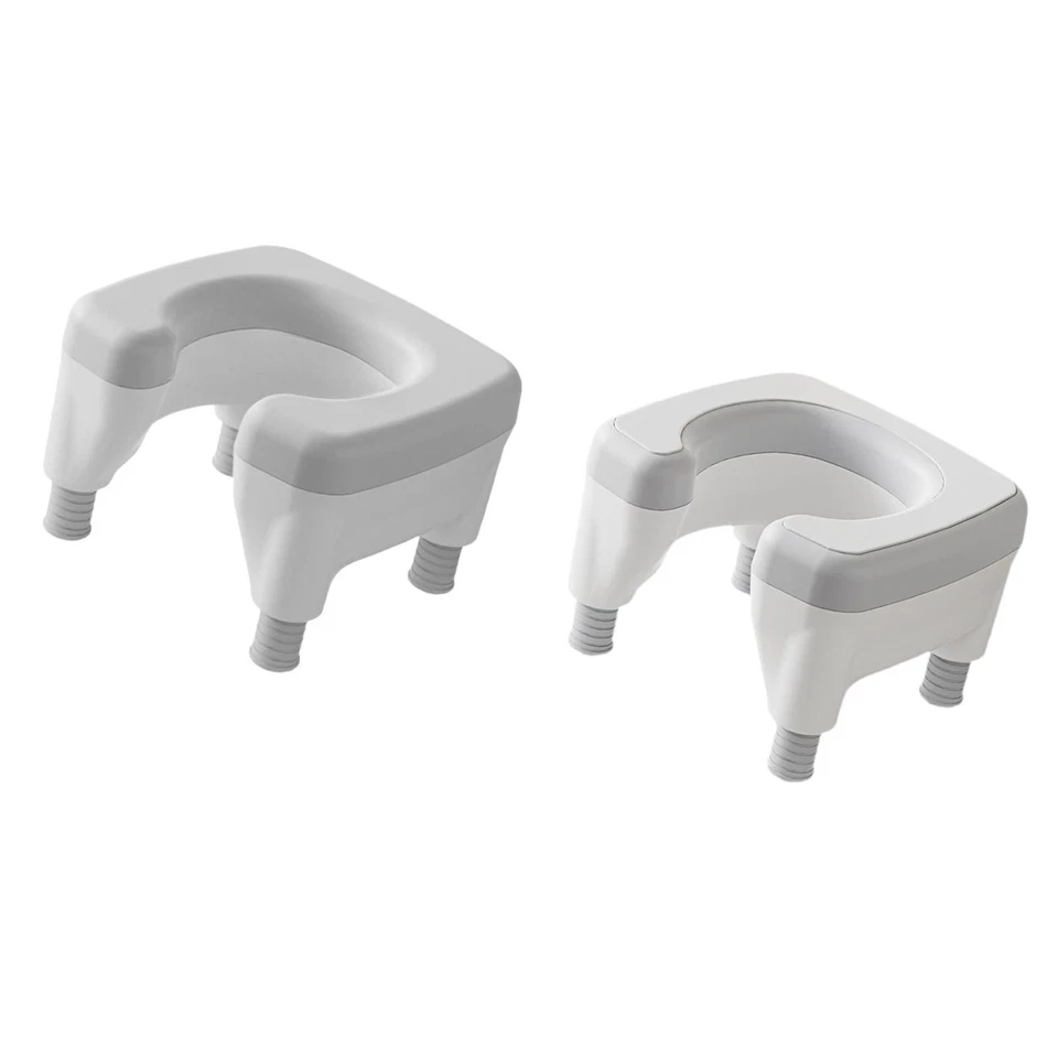 Commode Chair Squatting Toilet Stool Thick Sturdy Rounded Edge Height Adjustable - Image 1 of 1