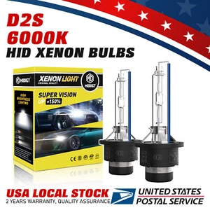 2X D2S HID Xenon Headlight Bulbs 6000K For SL500/550/600 SL55/65 AMG SLR McLaren - Picture 1 of 8
