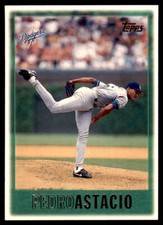 1997 Topps Pedro Astacio Baseball Card Los Angeles Dodgers #51
