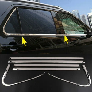 For Ford Explorer 2011-2019 Steel Chrome car Bottom Window Frame Sill Trim Cover - Picture 1 of 6
