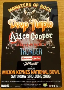 DEEP PURPLE 2006 MONSTERS OF ROCK MILTON KEYNES BOWL  8X12 INCH METAL SIGN - Bild 1 von 6