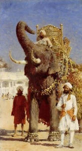 Edwin Weeks The Rajahs Elephant 1887 17"x 22" Archival Art Print - Picture 1 of 1