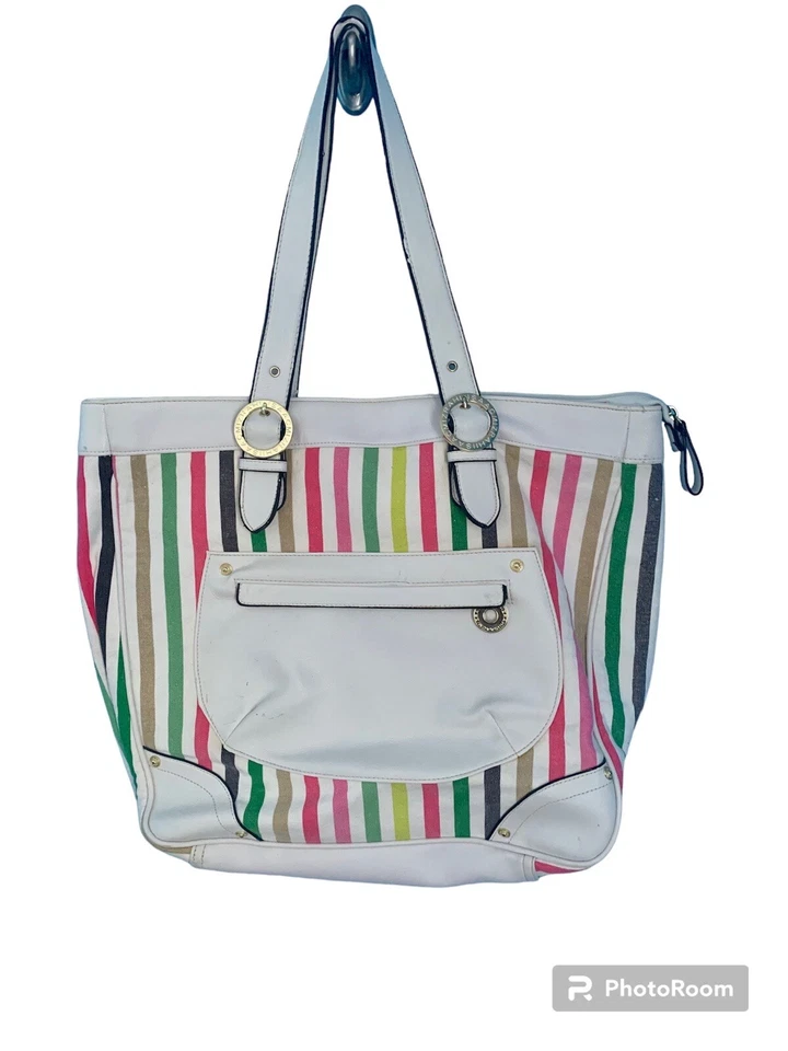 Bolso de Mano Isaac Mizrahi Colorido a Rayas Foto 1 de 4