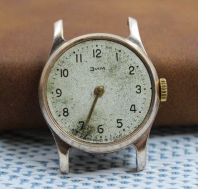 Reloj pulsera mecánico soviético vintage para hombre URSS Zim Pobada 2609 15 piedras no funciona Foto 1 de 4